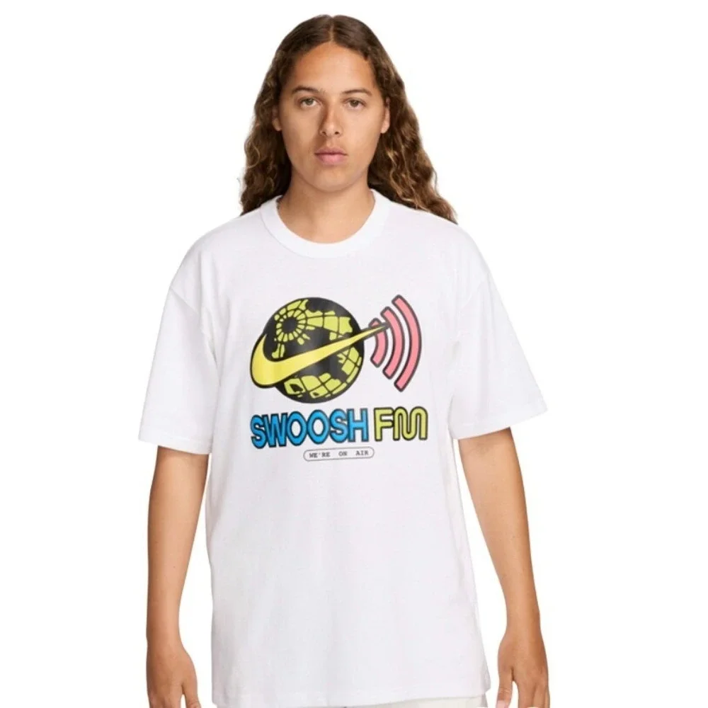 Nike Sportswear Men's Max90 Loose Fit T-Shirt White FZ5404-100,‎ Small